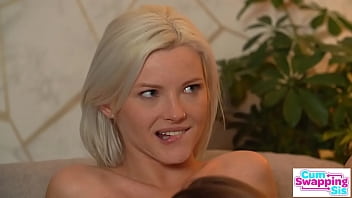 Hot Stepsister Zazie’s Threesome Surprise: Sharing Stepbrother’s Load With Her Girlfriend Olivia