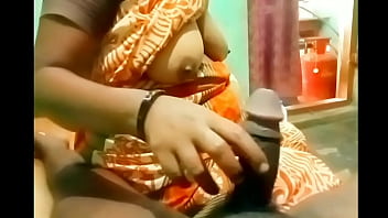 Auntie’s Expert Hands Molding A Young Man’s Throbbing Shaft