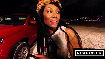 Naughty Ebony Jayla Foxx Gets A Festive Pounding At The Christmas Tree Lot