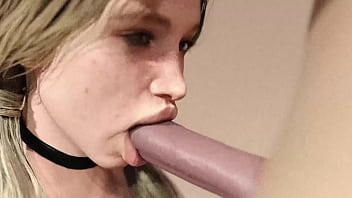 Massive Pale Cock Devoured By A Blonde Bombshell