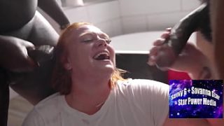 Sultry Redhead Julie Ginger’s Wild Bathroom Blowbang