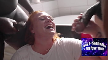 Sultry Redhead Julie Ginger’s Wild Bathroom Blowbang