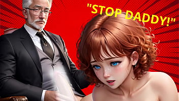 Step-grand-daddy’s Thick Cock Erupts In The Virgin Teen’s Mouth During A Forbidden School Office Encounter