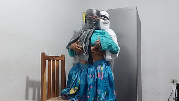 A Sizzling Arabian Seductress Gets Railed Against The Fridge, Screaming In Ecstasy As She Climaxes Hard