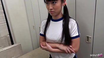 Innocent Japanese Schoolgirl Gets Coaxed Into Her First Deep Throat And Eagerly Gulps Down Her Classmate’s Hot Load