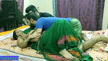 Sizzling Indian Milf Aunty Gets Ravished By Two Men In A Steamy Threesome With Raw, Dirty Audio