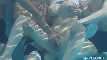 Naughty Japanese Beauty Takes On A Hardcore Gangbang Session