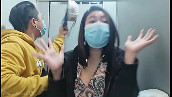 Filthy Pinay Slut Gets Gangbanged In The Unisex Toilet