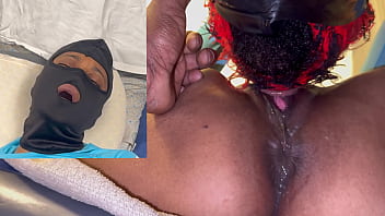 Ebony Beauty Soaks A Dildo Mask With Her Explosive Squirt In A Drenched, Screaming Climax