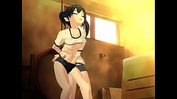 3dアニメで繰り広げられる官能的で卑猥なレズビアン愛撫