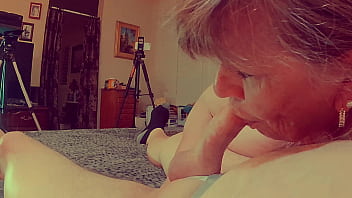 Granny Blue’s Mouth: A First-person View Of Me Taking Your Hard Cock Deep Down My Throat