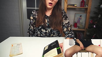 A Sultry Scholar’s Climax: She Rides A Buzzing Toy While Racing To The Final Page.