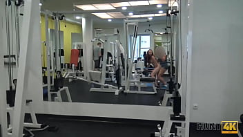 Sweat-soaked Seduction: Naughty Gym Bunny Skips Workout To Ride A Wealthy Hunter’s Cock