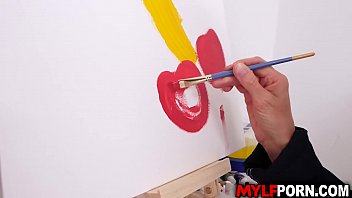 Sultry Milf Artist India Summer Craves A Raw, Nude Canvas Session With Her Favorite Muse, Johnny Castle, Painting With Nothing But Sweat And Desire.