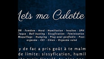 Strip Off Your Panties, Slut: A French Domme’s Dirty Talk For Cock-edging And Cum Control
