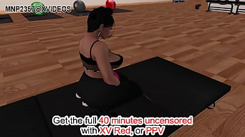 Tight Little Gym Bunny Takes A Hardcore Workout In Her 3d Yoga Pants