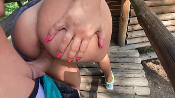 Sweaty Workout Babe Gets Pounded In The Open Air
