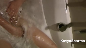Sultry Indian Beauty Kavya Teases Her Wet Pussy In The Steamy Tub