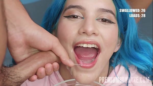 Galilea Devours 64 Explosive Loads In A Greedy Cum-guzzling Feast