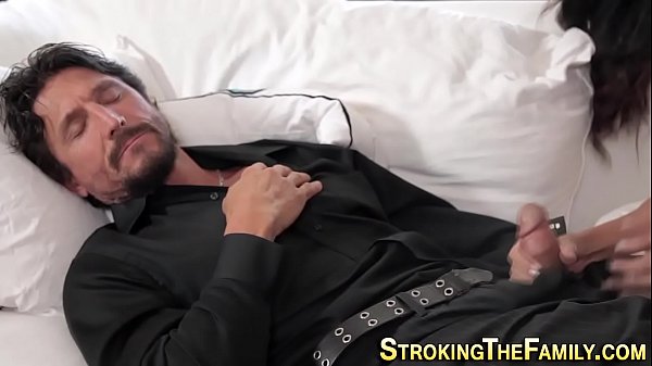 Curvaceous Latina Stepdaughter Takes A Deep, Eager Mouthful