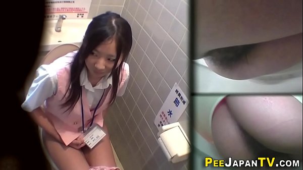 Asian Beauties Unleash Golden Streams In Porcelain Thrones