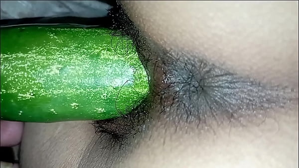 Cucumber Plows The Innocent Farm Girl As She Moans With Her Natural Breasts Exposed