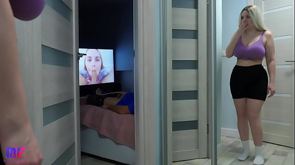 Curvy Stepdaughter Catches A Forbidden Glimpse Of Her Stepfather