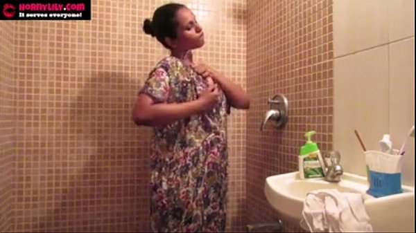 Sultry Indian Beauty Lily’s Sensual Shower Solitude