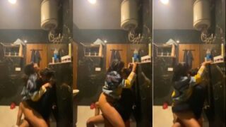 Sultry Siren’s Steamy Bathroom Ride Captured On Video
