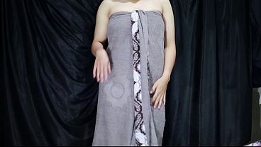 Indo Beauty Tries Her New Satin Dress With Sensual Self-pleasure