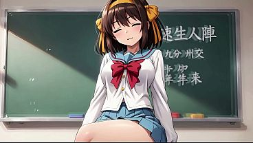 Haruhi’s Classroom Desires: A Quadruple Encounter With Double Penetration