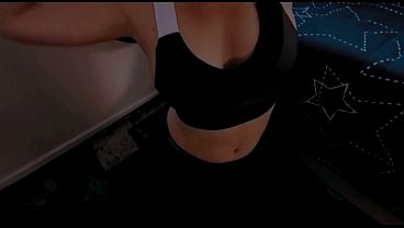 Acabando De Llegar Del Gym, Me Follo A Esa Rubia Culona Sudada Y Caliente