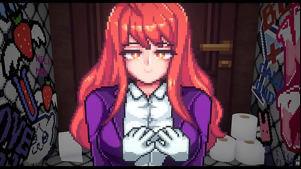 Toilet Stall Temptation: The Ultimate Pixelated Titjob Fantasy