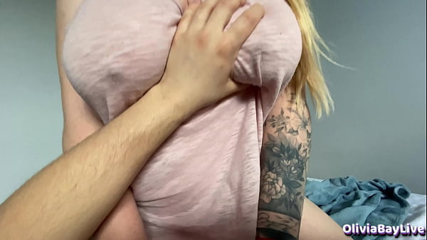 Step Brother Catches Step Sister Watching Porn, She’s Ready To Fuck Him Raw – Olivia Bay