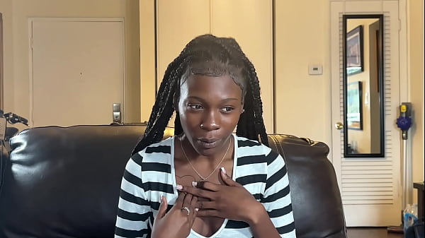 Fresh Ebony Babe’s First Time With A White Cock On Set