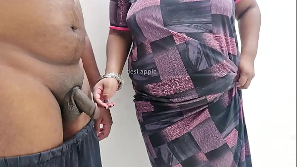Desi Housewife Stroking A Hard Cock