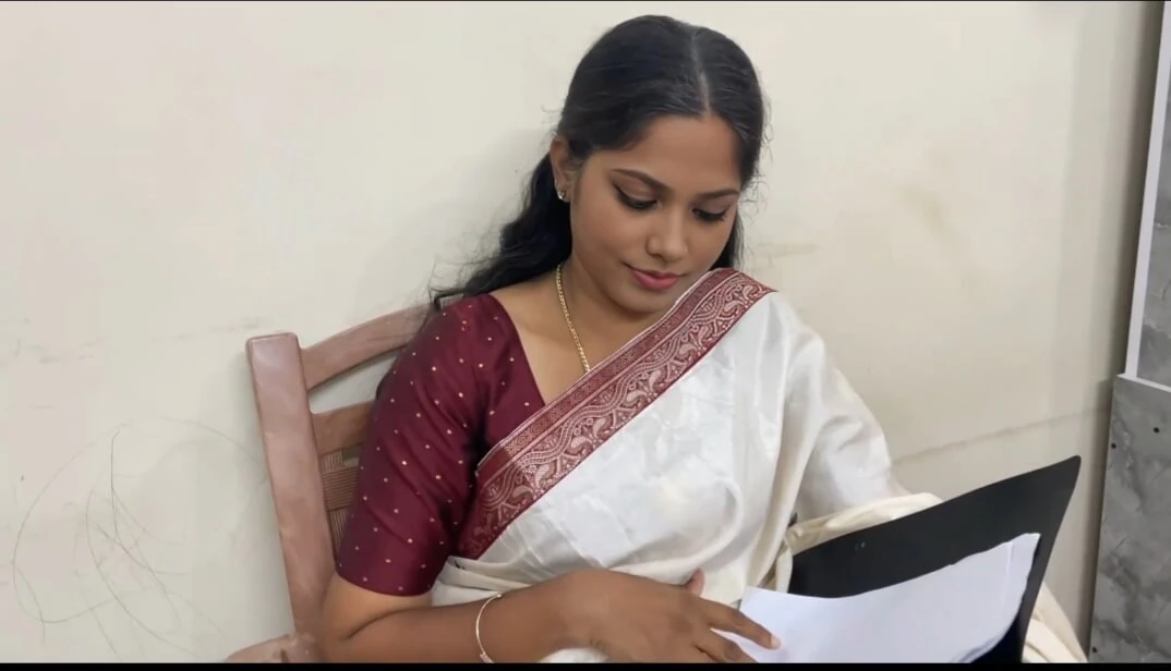 Indian Desi Teacher And Principal Making Video