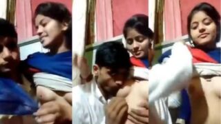 Desi Mms: Pervert Cousin Sucks His Sister’s Juicy Boobs