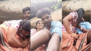 Tamil Girl Outdoors, On Her Knees, Lips Wrapped Around Her Lover’s Thick Cock, Moaning In The Open Air.