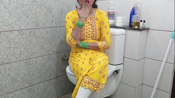 Indian Hot Step-mom Fucks Step-son Dirty In Washroom With Hindi Audio