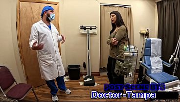 Dr Tampa Breeds Selena Sativa’s Tight Little Pussy During Her First Gyno Exam