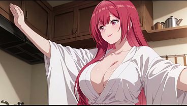 Stepson Walked In Early And Found Dad’s Wife Sizzling In A See-through Mini Robe. Kureha Enomoto’s Filthy Ai Cosplay