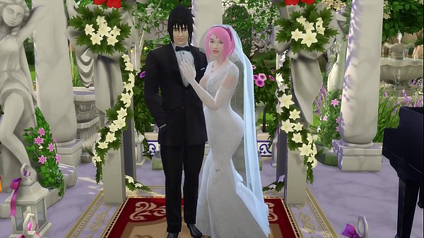 La Noche De Bodas De Sakura Parte 1: La Esposa Vestida De Novia Es Engañada Mientras Su Marido Cornudo Mira Impotente