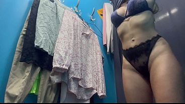 Dressing Room, Hidden Camera, That Russian Slut With Huge Tits And Hard Nipples