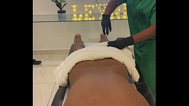 Real Amateur Uniform Roleplay: Filthy Oiled Massage That Gets Deeply Intense