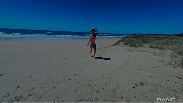 Scarlet Chase Gets Fucking Ravaged On The Beach, Gagging On Cock And Gushing Everywhere
