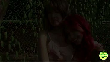 Flaming Hot Outdoor Fucking With A Gorgeous Asian And A Brunette Lesbian Slut.