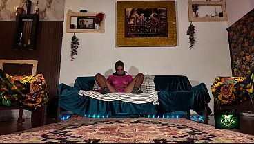 Teen Girl From Gambia Gets A Pink Vibrator Lodged Deep Inside Her Pussy