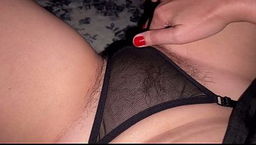 Watch This Dirty Mom Finger Her Wet Hairy Cunt Up Close.