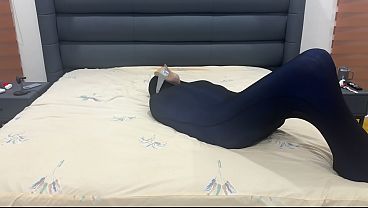 Shoe-sniffing Slave Trapped In A Pantyhose Cage, Verbally Broken And Degraded